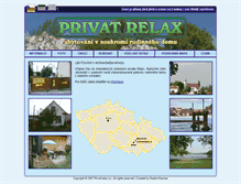 Tablet Screenshot of privat-relax.cz